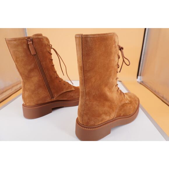 Vince Kegan Brown Suede Leather Chelsea Ankle Boots SZ 11 New $450 Women's - Picture 2 of 10